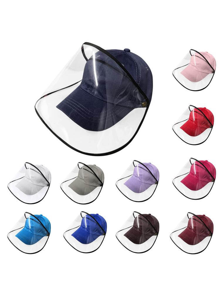 Anti-spitting Protective Hat Dustproof Cover Peaked Cap Hat Adjustable Size